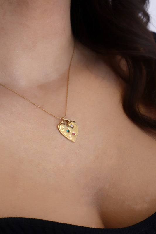 Aurora Heart Necklace