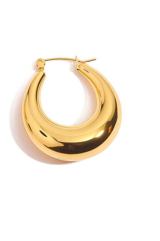 Celeste Gold Hoops